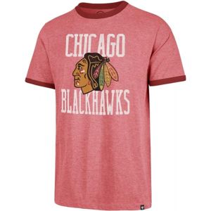 47 NHL CHICAGO BLACKHAWKS BELDIRGE CAPITAL RINGER růžová M - Pánské tričko