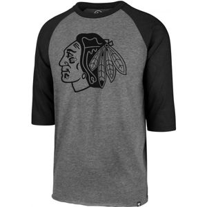 47 NHL CHICAGO BLACKHAWKS IMPRINT 47 CLUB RAGLAN TEE Pánské triko, Tmavě šedá,Černá, velikost S