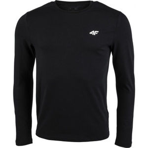 4F MEN´S LONG SLEEVE černá XL - Pánské tričko