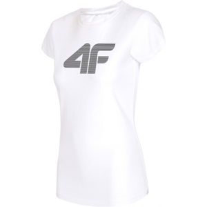 4F DÁMSKÉ TRIKO bílá L - Dámské tričko