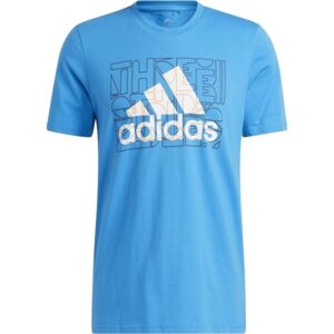 adidas EGAME BOS G TEE Pánské tričko, světle modrá, velikost L