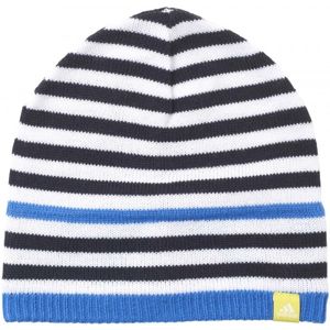 adidas STRIPY BEANIE modrá 54 - Dětská zimní čepice