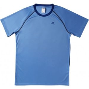 adidas BASE PLAIN TEE modrá S - Pánské sportovní tričko