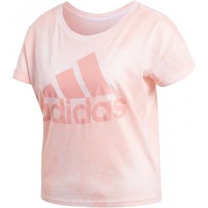 adidas ALL OVER PRINTED T-SHIRT růžová L - Dámské triko
