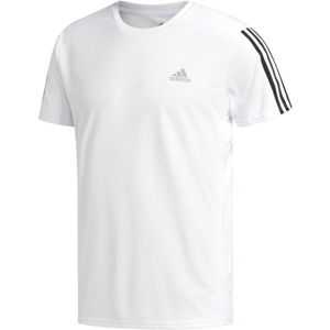 adidas RUN IT TEE 3S M Pánské sportovní tričko, Bílá,Černá,Šedá, velikost L