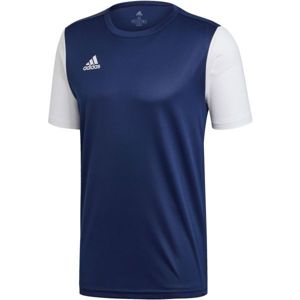 adidas ESTRO 19 JSY Pánský fotbalový dres, Tmavě modrá,Bílá, velikost XXL