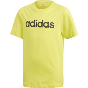 adidas ESSENTIALS LINEAR T-SHIRT žlutá 128 - Chlapecké tričko