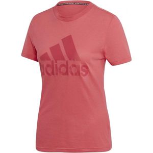 adidas W MH BOS TEE růžová L - Dámské tričko