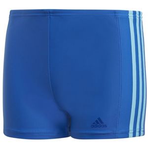 adidas FITNESS BOXER 3 STRIPES BOYS modrá 152 - Chlapecké sportovní plavky