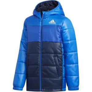 adidas YK J SYNTHETIC modrá 164 - Juniorská zimní bunda