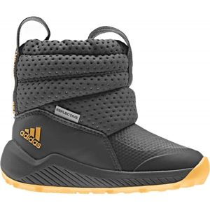 adidas RAPIDASNOW I Dětská zimní obuv, tmavě šedá, velikost 23