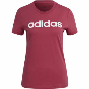 adidas LIN T Dámské tričko, Tyrkysová,Bílá, velikost XL