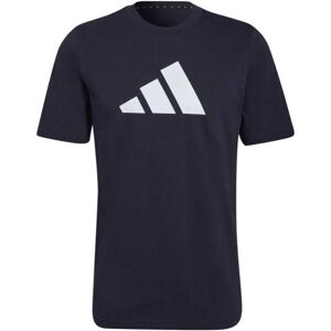 adidas FI 3BAR TEE Pánské tričko, Černá,Bílá, velikost L