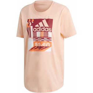 adidas MH GRAPHIC T růžová XS - Dámské tričko