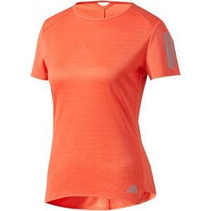 adidas RESPONSE TEE W oranžová L - Dámské běžecké tričko