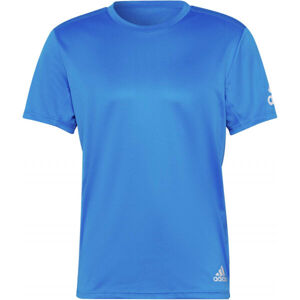 adidas RUN IT TEE Pánské běžecké tričko, Modrá, velikost L