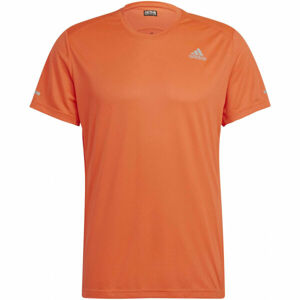 adidas RUN IT TEE Pánské běžecké tričko, Červená,Stříbrná, velikost XL