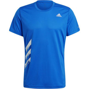adidas RUN IT TEE PB Pánské běžecké triko, Modrá,Bílá, velikost L