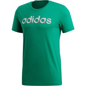 adidas SLICED LINEAR zelená M - Pánské tričko