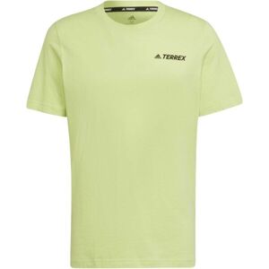adidas TX MOU LAN TE Pánské outdoorové tričko, světle zelená, velikost XXL