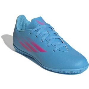 adidas X SPEEDFLOW.4 IN J Dětské sálovky, Světle modrá,Růžová, velikost 35