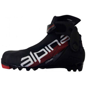 Alpina N COMBI JR Juniorská kombi obuv na bězecké lyžování, červená, velikost
