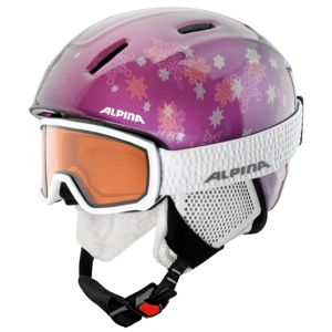 Alpina Sports SCARABEO JR DH bílá NS - Unisexové lyžařské brýle