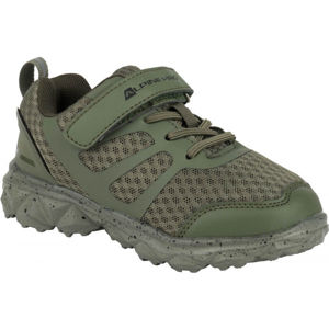 ALPINE PRO CAPTHE Dětské volnočasové boty, tmavě zelená, veľkosť 33
