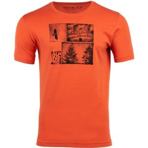 ALPINE PRO DARNELL 2 oranžová L - Pánské triko