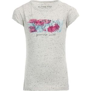 ALPINE PRO ORWO Dívčí triko, šedá, velikost 128-134