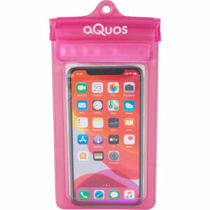 AQUOS PHONE DRY BAG Vodotěsné pouzdro na mobil, růžová, velikost os