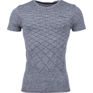 Arcore GREY Pánské bezešvé triko, Tmavě šedá, velikost XL