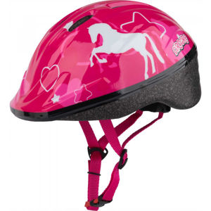 Arcore WAPI Dívčí cyklistická přilba, Červená,Bílá,Růžová, velikost (52 - 54)