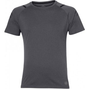 Asics ICON SS TOP M tmavě šedá XL - Pánské běžecké triko