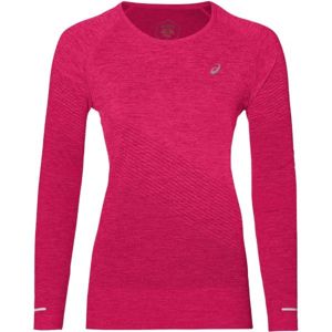Asics SEAMLESS LS TEXTURE růžová XS - Dámské sportovní triko