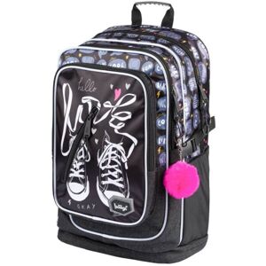 BAAGL CUBIC BACKPACK TENISKY Školní batoh, černá, veľkosť UNI