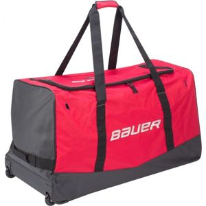 Bauer CORE WHEELED BAG JR červená Crvena - Juniorská hokejová taška