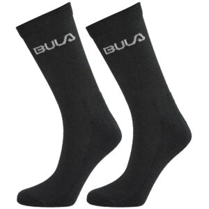 Bula 2PK WOOL SOCK Pánské ponožky, černá, veľkosť 40/42