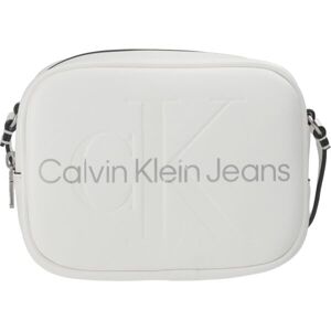 Calvin Klein SCULPTED CAMERA BAG18 MONO Dámská kabelka, bílá, velikost