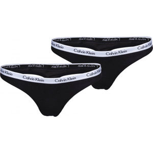 Calvin Klein 3PK THONG černá XS - Dámské kalhotky