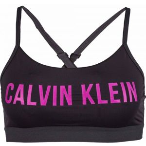 Calvin Klein LOW SUPPORT BRA Dámská sportovní podprsenka, Černá, velikost S