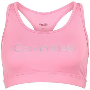 Calvin Klein MEDIUM SUPPORT SPORTS BRA  Dámská podprsenka, růžová, velikost XS