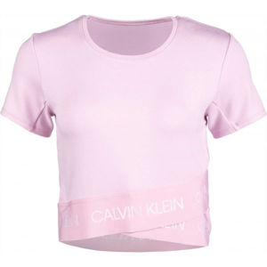 Calvin Klein MMF KNITTED SWEATSHIRT růžová XS - Dámské tričko
