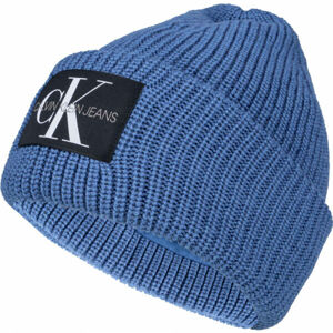 Calvin Klein MONOGRAM BEANIE WL Zimní čepice, modrá, veľkosť UNI