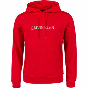 Calvin Klein HOODIE Červená M - Pánská mikina