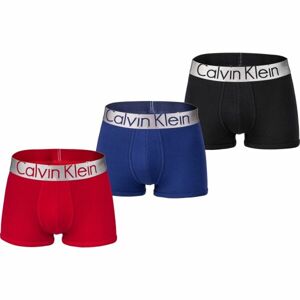 Calvin Klein TRUNK 3PK Červená S - Pánské boxerky