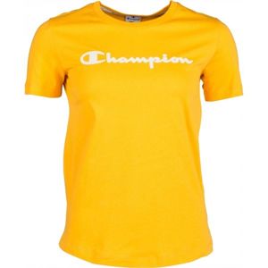 Champion CREWNECK T-SHIRT žlutá L - Dámské tričko