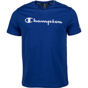 Champion CREWNECK T-SHIRT modrá S - Pánské triko