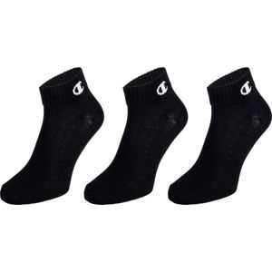 Champion ANKLE SOCKS LEGACY  X3 Unisex ponožky, Černá,Bílá, velikost 35-38