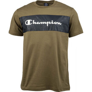 Champion SHORT SLEEVE TOP Pánské tričko, Khaki,Černá,Bílá, velikost S